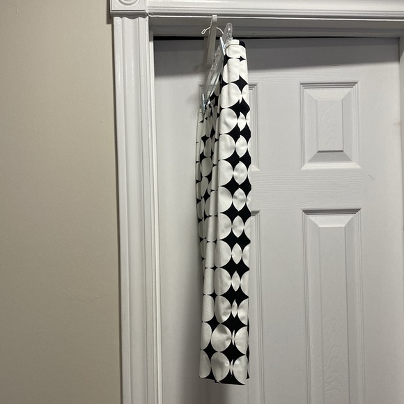 NWOT - Kasper White & Black Large Polka Dot Fully Lined Straight Skirt - Sz 12P - Picture 7 of 13